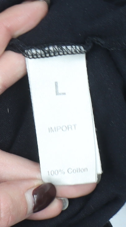 Pink Floyd Men's Black L Graphic Rock Band Cotton T-Shirt