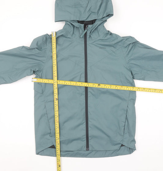 Boys UK Size 10-11 Years Quechua Green Rain Coat