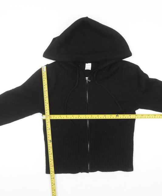 Girls UK Size L Gilly Hicks Black Cardigan Jumper