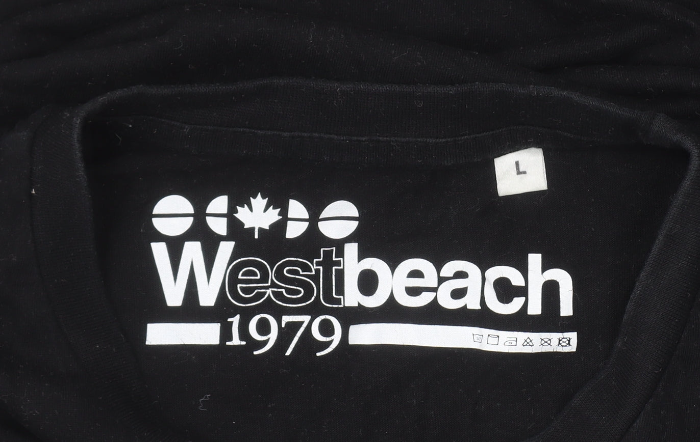 Westbeach Men’s Black Short Sleeve Graphic T-Shirt Size L