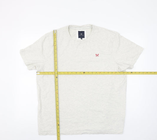 Mens UK Size 2XL Crew Clothing Company Beige T-Shirt
