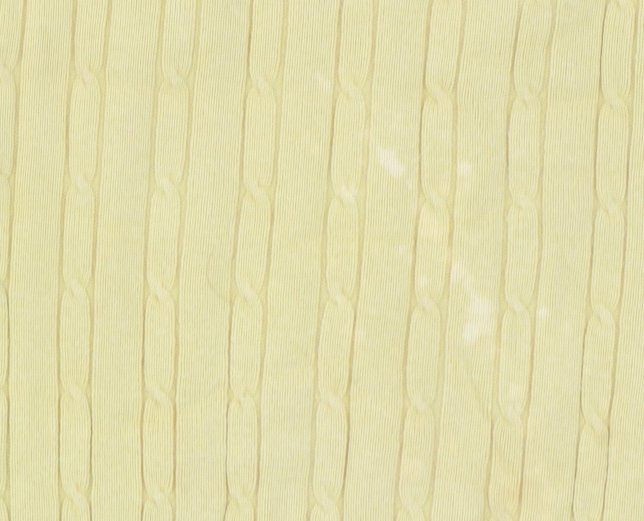 CC Women's Yellow V-Neck Cable-Knit Cotton Blend Jumper Size M