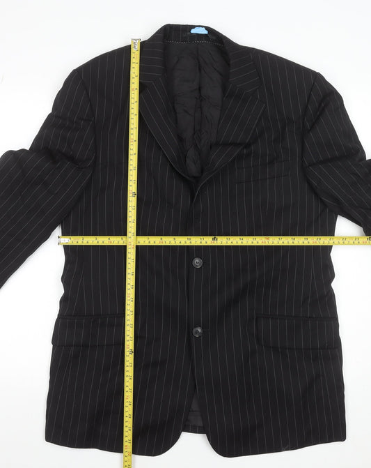 Mens UK Size 42 Rosselini Regular Black Suit Jacket