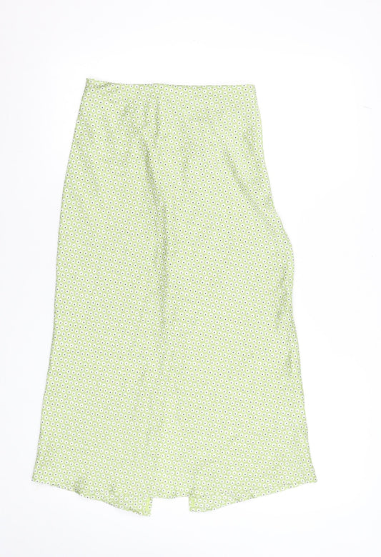 Womens UK Size XS Hollister A-Line Satin Skirt