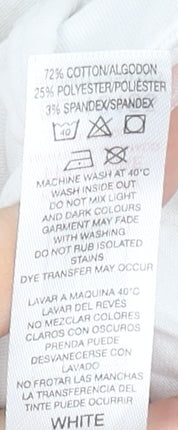 Dunnes Stores Women's White Cropped Jeans Size 12 Regular Fit