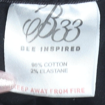 Bee Inspired Men's Black Skinny Jeans 30/30 Cotton Denim