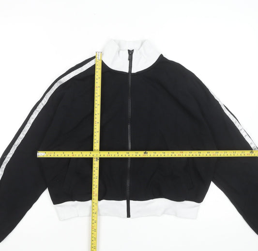 Girls UK Size 13-14 Years Marks and Spencer Black Full Zip Hoodie