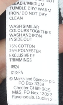 Girls UK Size 13-14 Years Marks and Spencer Black Full Zip Hoodie