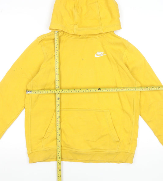Boys UK Size XL Nike Yellow Pullover Hoodie
