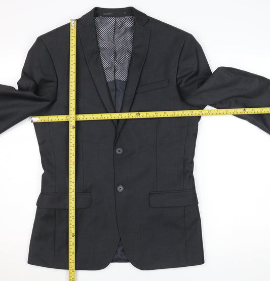 Mens UK Size 36 Unknown Regular Black Suit Jacket