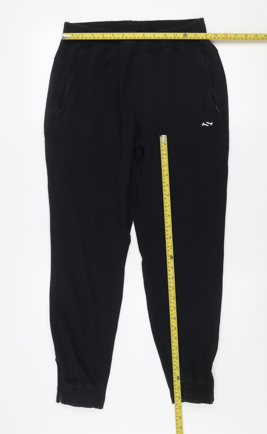 Mens UK Size L True Temper Regular Fit Jogger Black Trousers