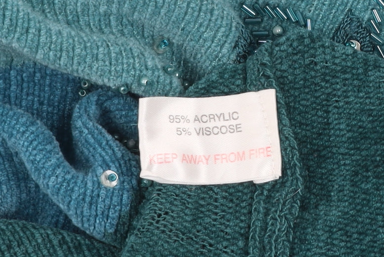 Womens UK Size M Reflex Green Pullover Jumper