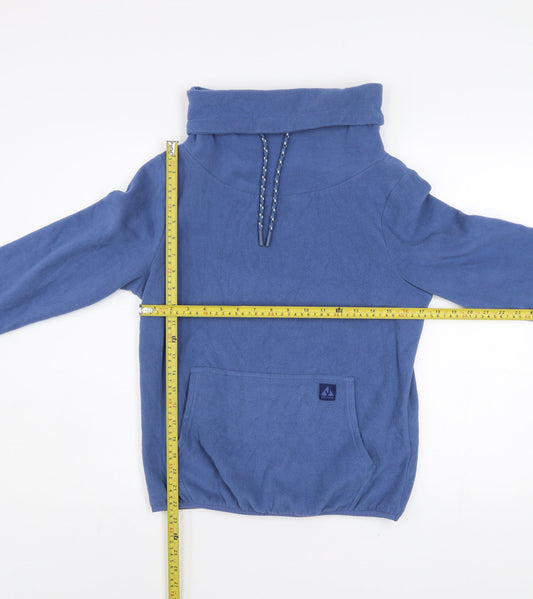 Ayacucho Womens Blue Cayley Pullover Fleece Hoodie XS