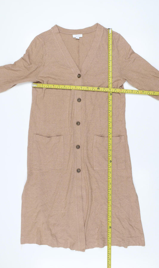 Womens UK Size XS Pure Jill Beige Cardigan Jumper