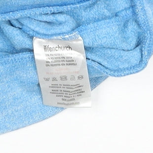 Fenchurch Men’s Blue Zip Hoodie Jacket Size L Cotton Blend