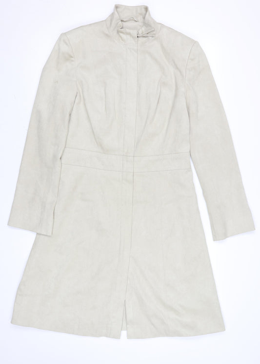 Womens UK Size 10 NEXT Beige Overcoat