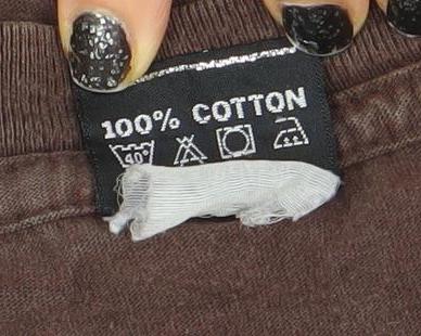 M-U Mens Brown Technics Graphic Short Sleeve Cotton T-Shirt L