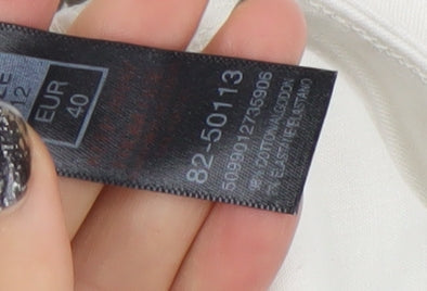 Dunnes Stores Women's White Size 12 Straight Leg Jeans