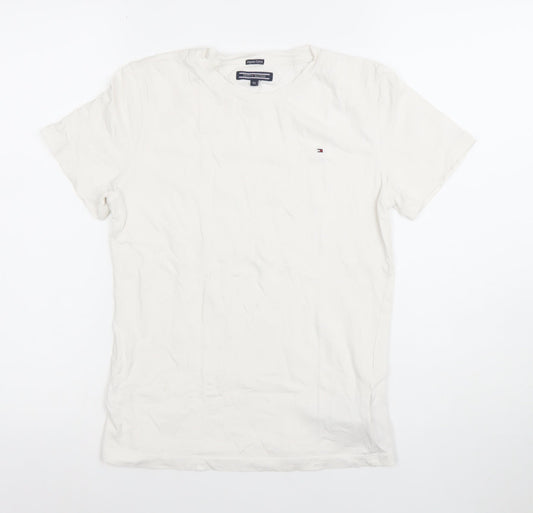 Boys UK Size 12 Years Tommy Hilfiger White Basic T-Shirt