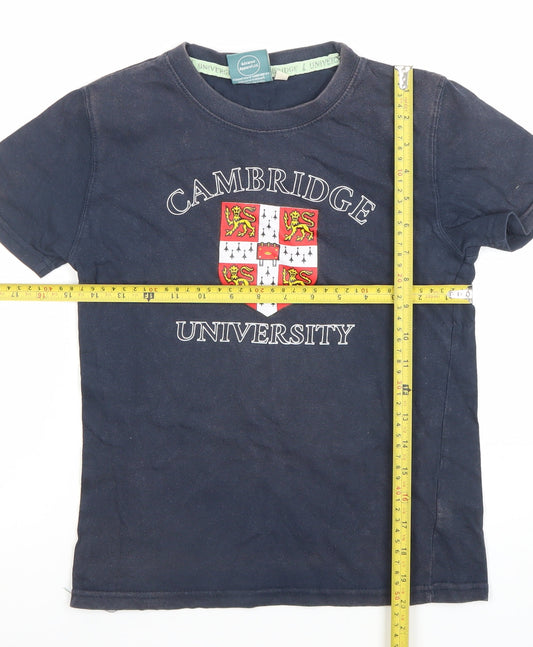 Boys UK Size 11-12 Years Cambridge University Blue Basic T-Shirt