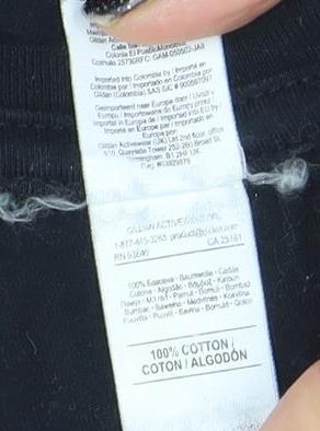 Womens UK Size XL Gildan Black Basic T-Shirt