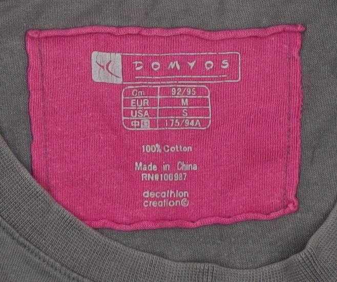 Mens UK Size M DOMYOS Grey T-Shirt