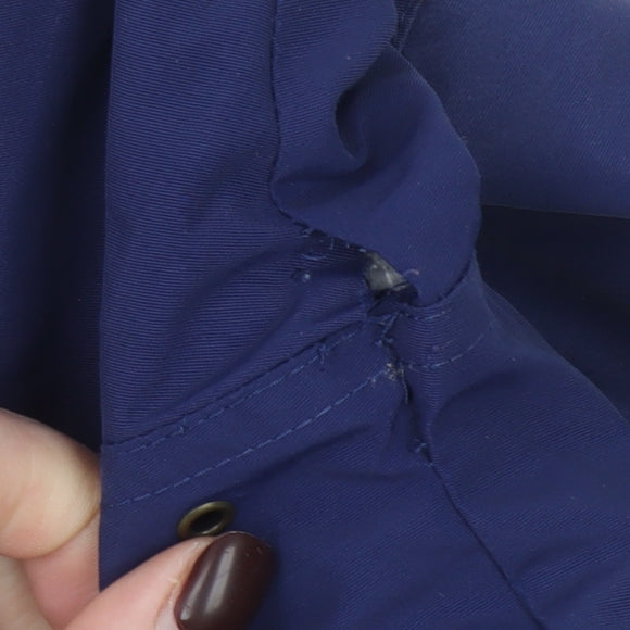 Womens UK Size M Lands' End Blue Parka Coat