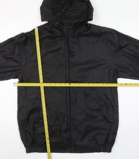 Arctic Storm Men Black S Hooded Windbreaker Jacket Lightweight