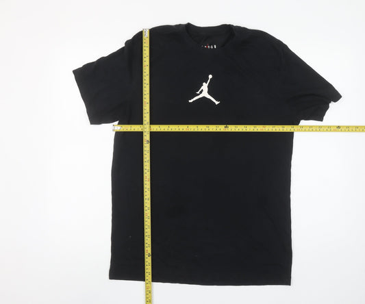 Jordan Men's Black Crew Neck Short Sleeve Sports T-Shirt M