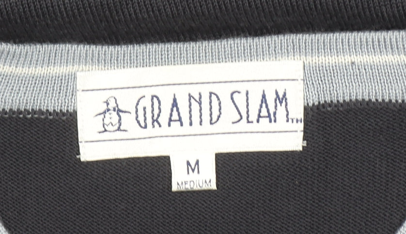 Mens UK Size M Grand Slam Black T-Shirt