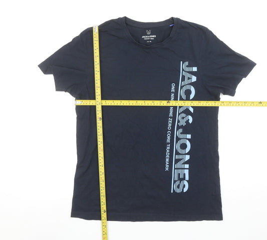 Boys UK Size 16 Years JACK & JONES Blue Basic T-Shirt