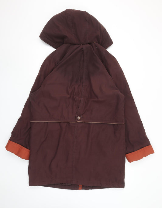 Womens UK Size 10 Marks and Spencer Brown Parka Coat