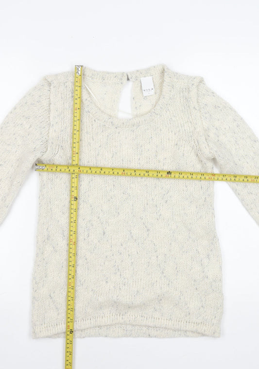 Womens UK Size S VILA Ivory Pullover Jumper