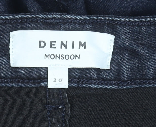 Monsoon Women's Blue Skinny Stretch Jeans Size 20