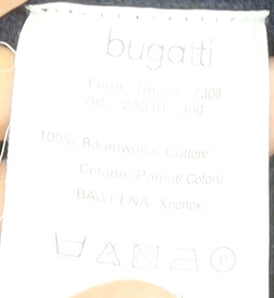 Bugatti Men's Blue 2XL V-Neck Cotton Jumper