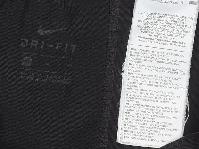 Nike Women's Black Dri-FIT Leggings Size M Athletic Performance