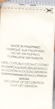 Ralph Lauren Men's Blue Slim Fit Oxford Cotton Dress Shirt L