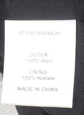 Hobbs Women Black Wool Sheath Dress Size 8 V-Neck Formal Workwear