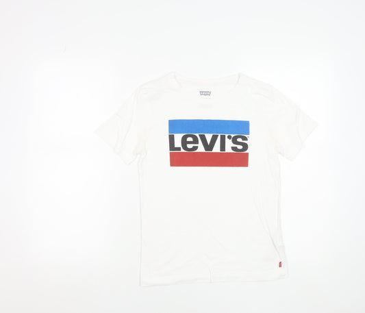 Boys UK Size 14 Years Levi's White Basic T-Shirt