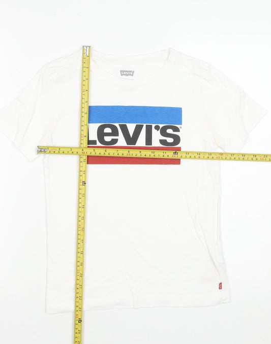Boys UK Size 14 Years Levi's White Basic T-Shirt