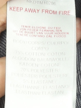 Nicholas Deakins Men's Blue Short Sleeve Cotton Polo Shirt Size M