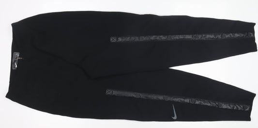 Womens UK Size S Nike Slim Fit Jogger Black Trousers