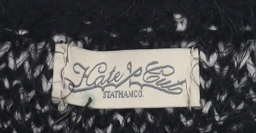 Womens UK Size M Hate Cut Black Pullover Jumper
