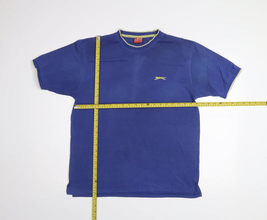 Slazenger Men's Blue Crew Neck Short Sleeve T-Shirt Size L
