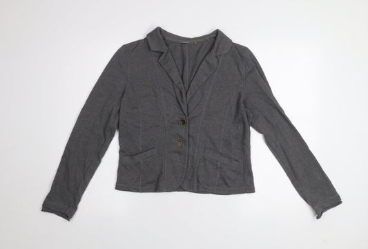 Womens UK Size M Sandwich Grey Basic Jacket