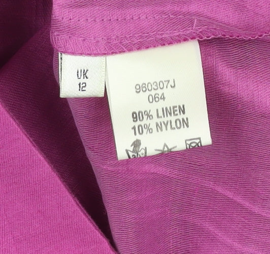 Womens UK Size 12 Viyella Pink Classic