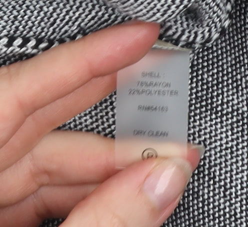 Calvin Klein Women’s Grey Floral Knit Bodycon Dress Size M