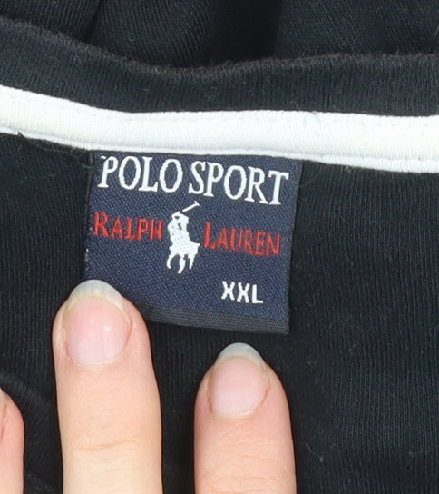 Ralph Lauren Polo Sport Men's Black 2XL Cotton Crew Neck T-Shirt