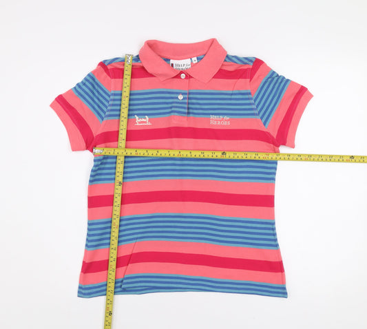 Womens UK Size 10 Help For Heroes Multicoloured Basic Polo