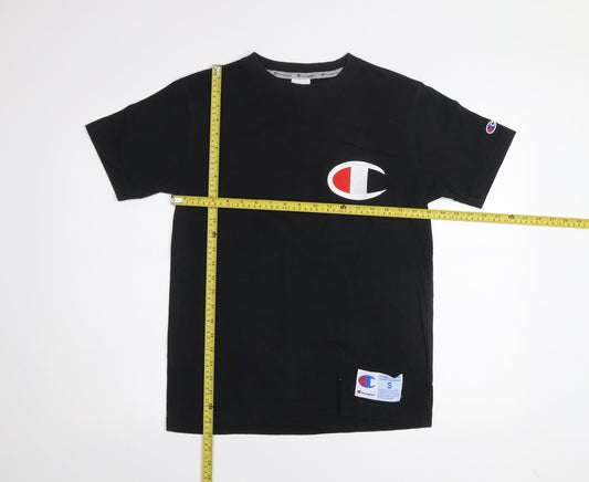 Mens UK Size S Champion Black T-Shirt